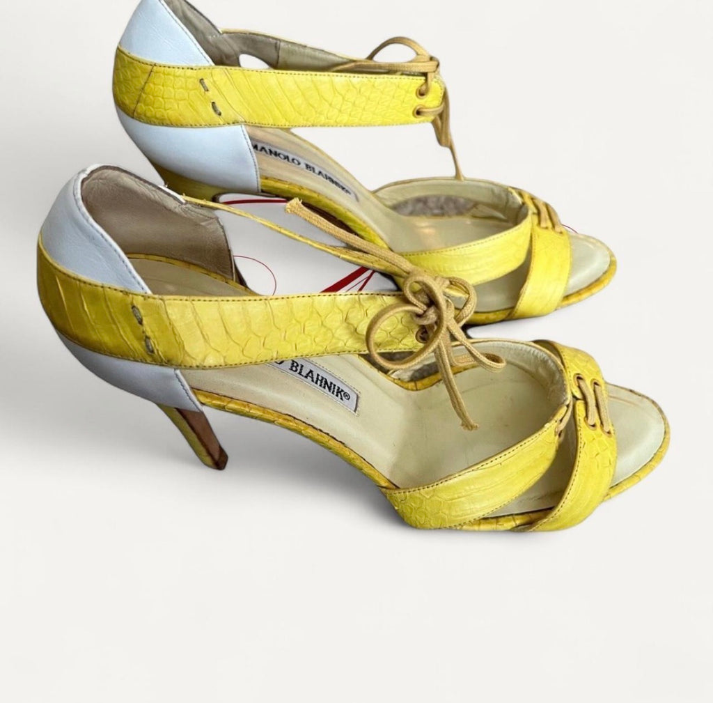 Manolo Blahnik Laced Heels