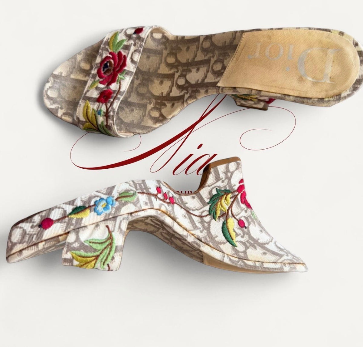 Dior Oblique Jacquard Canvas Heels