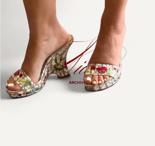 Dior Oblique Jacquard Canvas Heels