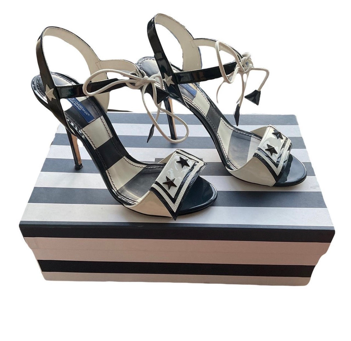 Dolce & Gabbana Striped Heels